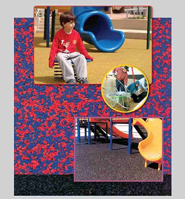 הנחיות למשטחי בטיחות מתחת למתקני משחקים